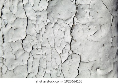 cracked plaster or paint on the wall, background, pattern
