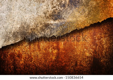 Cracked rusty metal plates, corroded metal plates texture Stock photo © 