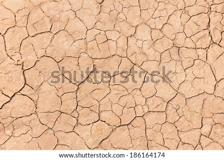 cracked soil ground texture background, global warming effect.