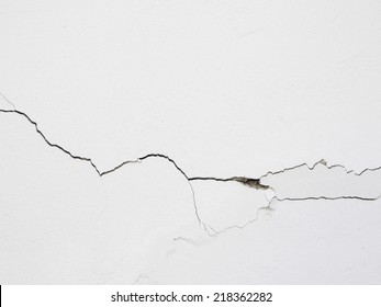 Cracked Wall White Background Texture