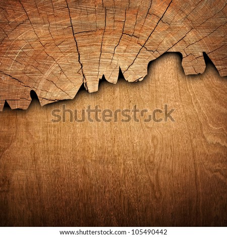 cracked wood board
