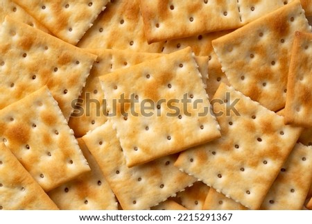 Crackers placed throughout the screen. Viewed from above.