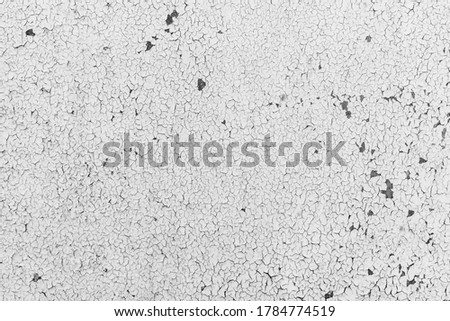 Crackle paint texture. Grayscale grunge pattern of natural oil paint crackle. Cool texture of cracks, stains, scratches, splash, etc for print and design.