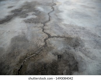 Cracks On The Garage Floor.