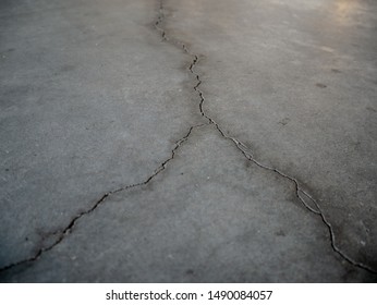 Cracks On The Garage Floor.