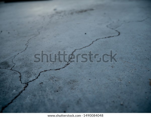 Cracks On Garage Floor Stock Photo Edit Now 1490084048