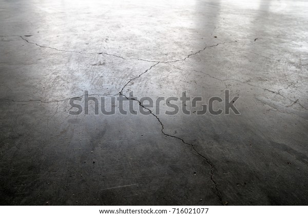 Cracks On Garage Floor Stock Photo Edit Now 716021077