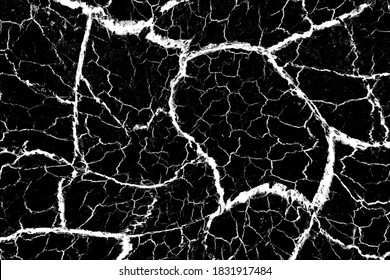 Cracks Texture Stock Image In Black Background