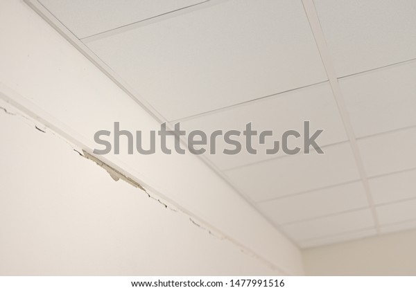 Cracks Wall Plaster Under Ceiling Stock Photo Edit Now