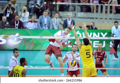 CRACOW, POLAND - JUNE 20, 2015: FIVB World League Volleyball O/p  