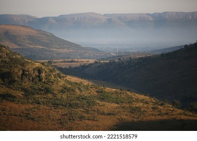 Cradle of Humankind Landscape with Magalies Mountains in Background - Shutterstock ID 2221518579