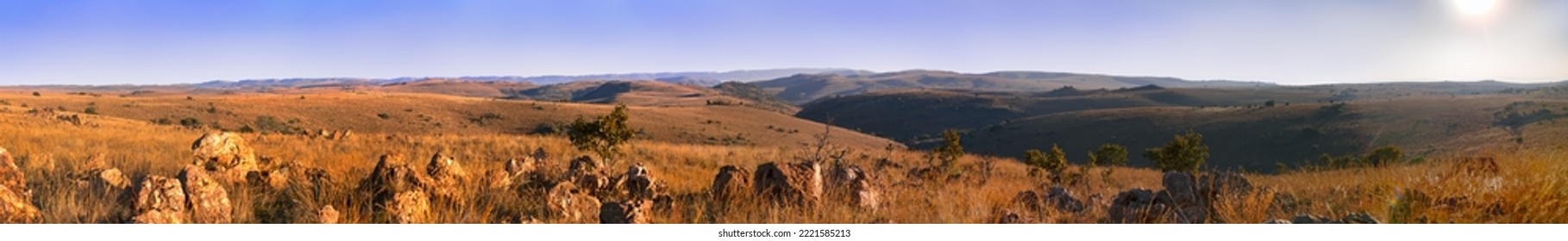 Cradle of Humankind World Heritage Site Landscape Panorama - Shutterstock ID 2221585213