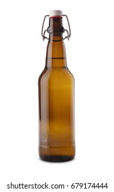 Craft Beer Bottle Isolated With Clipping Path