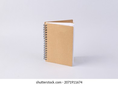 Craft notebook on white background