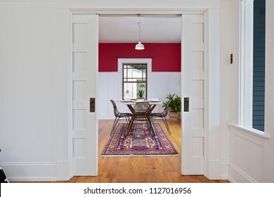 Craftsman Dining Room In Chic California Home 