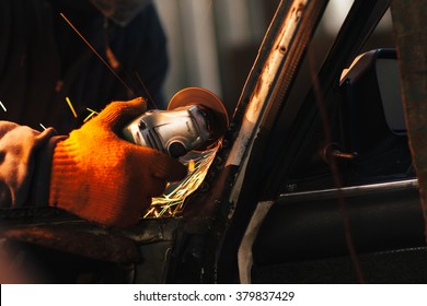 Craftsman Repair A Car With Angle Grinder