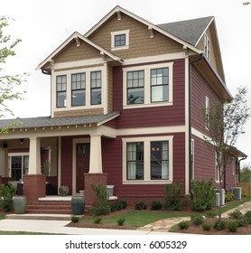 A craftsman-style home in the suburbs.