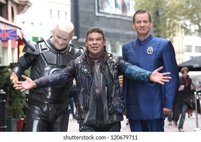 Craig Charles, Chris Barrie And Robert Llewellyn At The Red Dwarf X Launch - Photocall London. 03/12/2012 Picture By: Henry Harris