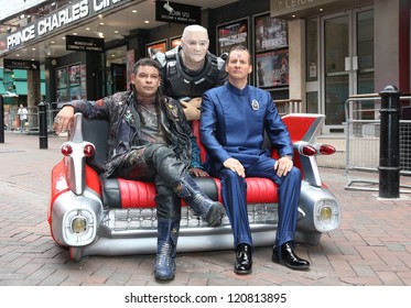 Craig Charles, Chris Barrie And Robert Llewellyn At The Red Dwarf X Launch - Photocall London. 03/12/2012 Picture By: Henry Harris