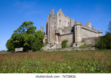 Craigmillar Castle In Edinburgh, Scotland, Was Founded Circa 1400 By The Preston Family And Has Strong Historical Connections With Mary Queen Of Scots Who Was A Frequent Visitor.