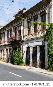 CRAIOVA, ROMANIA - SEPTEMBER 07, 2019: Damaged Building On Matei Basarab Street.