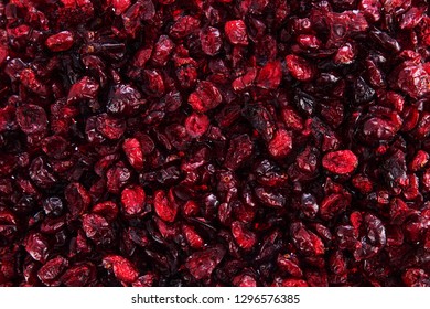 Cranberries Dried, Food Background Isolated On White.