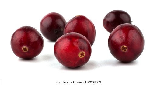 Cranberries Isolated On White Background