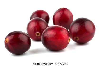 Cranberries Isolated On White Background