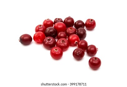 Cranberries On A White Background