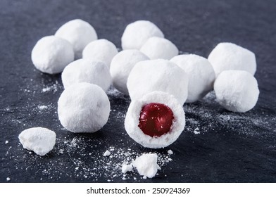 Cranberries In Powdered Sugar