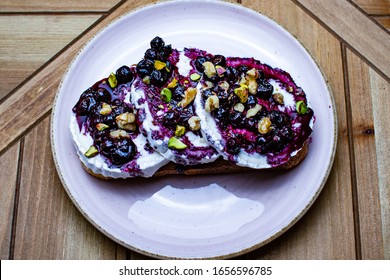 Cranberry Goat Cheese Toast, Healthy Food, Vegan Food