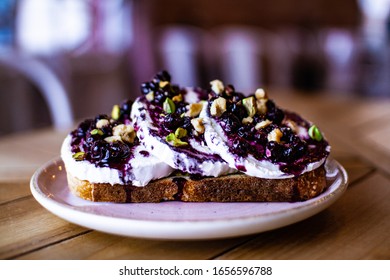 Cranberry Goat Cheese Toast, Healthy Food, Vegan Food