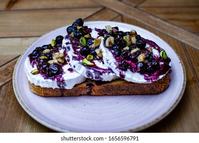 Cranberry Goat Cheese Toast, Healthy Food, Vegan Food