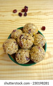 Cranberry Peanut Butter Hazelnut Energy Balls