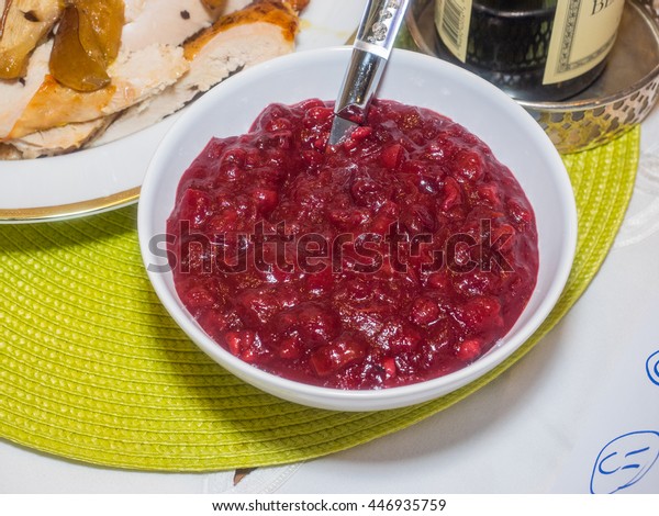 Cranberry Sauce Cranberry Jelly Sauce Relish Stock Photo Edit Now