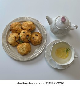 Cranberry Scone And Lemon Tea