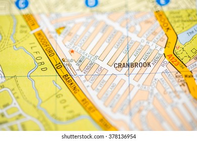 Cranbrook. London, UK Map.