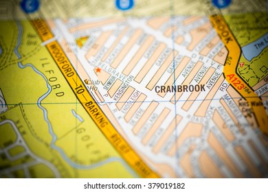 Cranbrook. London, UK Map.