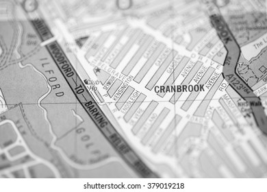 Cranbrook. London, UK Map.