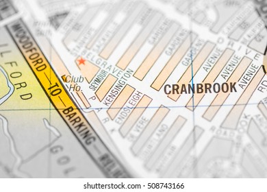 Cranbrook. London, UK Map.