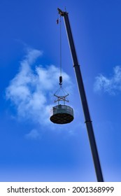 Crane Boom With Basket For TV Operators, Hoist For Shooting Events From A Height