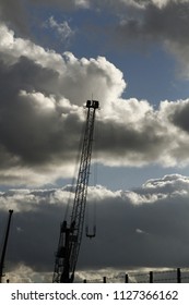 crane cloud sky