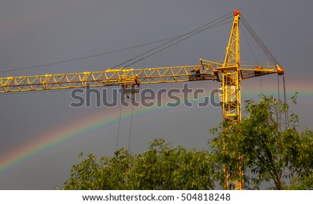 The crane and rainbow