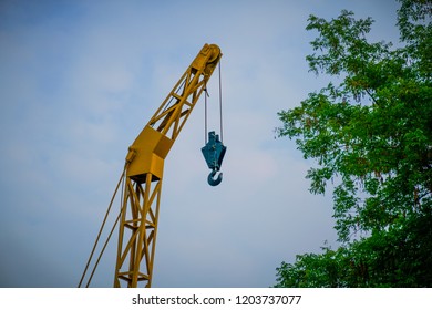 Crane at work
