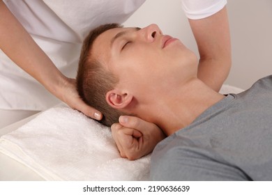 Craniosacral therapy for adolescent. Holistic approach Alternative Medicine concept - Shutterstock ID 2190636639