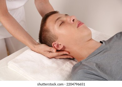 Craniosacral therapy for for kids and teens. Holistic approach. emotional balance and stability concept - Shutterstock ID 2204796651