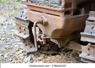 Crank Starter On Vintage Tractor.