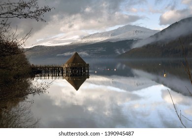 The Crannog In Loch Tay, Scotland