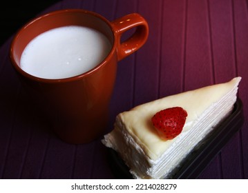 Crape Cake With Hot Milk