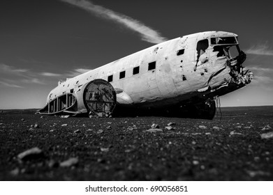crashed airplane